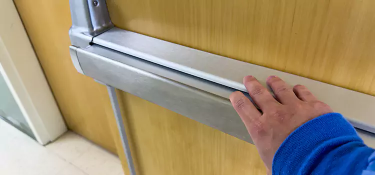 Installing a Push Bar on a Door Duarte