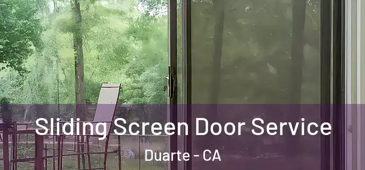Sliding Screen Door Service Duarte - CA